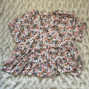 Loft Floral Blouse Size L